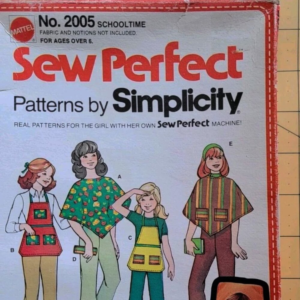 Vintage Simplicity 2005 Girls Capes, Pants, and Apron Girls 6-12 In Box